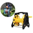 thumbnail image 3 of Rewind Garden Hose Reel Cart Storage Rack Pipe Organiser Bracket Garden Tool Bright Yellow, 3 of 8