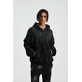 thumbnail image 4 of Oversized Men's Hoodies Zip up Acid Wash Sweatshirt Vintage Couples Streetwear Jacket, 4 of 7
