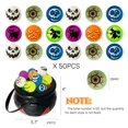 thumbnail image 3 of Halloween Party Favors Glow in The Dark Bouncing Balls Trick or Treat Goodie Bag Filler School Classroom Game Rewards Prizes for Kids 50Pcs, 3 of 6