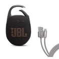 thumbnail image 1 of Altavoz Bluetooth JBL Clip 5 con cable Case Logic tipo C de 6 pies, 1 of 5