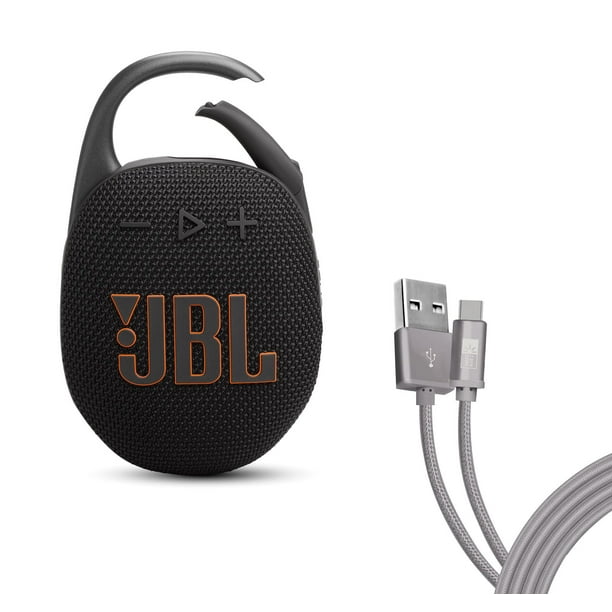 Altavoz Bluetooth JBL Clip 5 con cable Case Logic tipo C de 6 pies