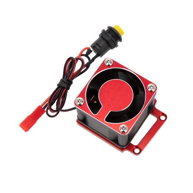 Tholdsy Ventilador de refrigeración Instalación práctica Motores Radiador Tamaño compacto Aluminio Pieza reemplazada Fregadero de calefacción Kits de construcción modelo Rojo Tholdsy FN011109-03