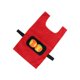 thumbnail image 4 of Juego de Dodgeball set de lanzamiento con juego de pegajosa Juego de juego Target Ball Vest Outdoor Sport Game para patio trasero Rojo, 4 of 10