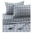 thumbnail image 5 of 100% Cotton Flannel Sheet Set - Deep Pocket, 170-GSM, Ultra Soft & Cozy Bedding for Winter, Cal King, Snowflakes, 5 of 5