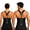 DARK BLACK, variant on Adjustable Posture Corrector Belt for Men and Women Back Support Brace for Spine Alignment, Pain Relief & Shoulder Correction