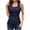 #0137-Blue, variant on Denim Vest for Women Button Down Long Jean Waistcoat Casual Scoop Neck Sleeveless Denim Jackets Slim Fit Jean Top