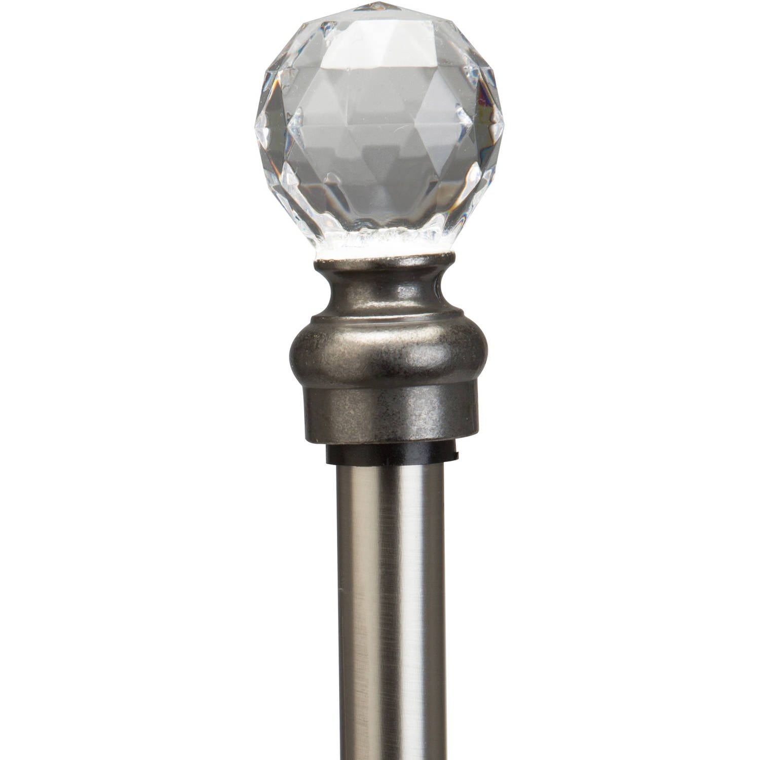 Home Details Crystal Ball Curtain Rod 24 48 Walmart Com