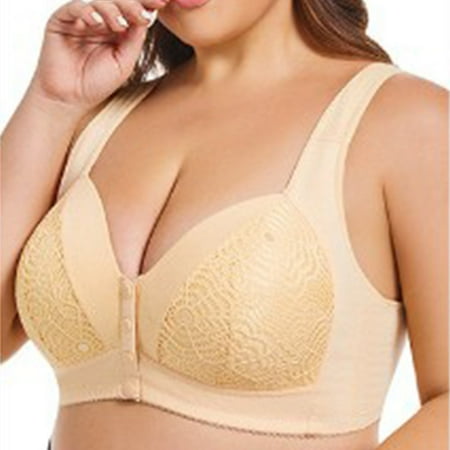 BSDJILFG Everyday Bras for Women Large Bust Soft Padded No Wire Seamless Push Up Bra Solid Color Everyday Bra Clearance 34A-50D