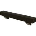 thumbnail image 3 of Ekena Millwork 4"H x 4"D x 72"W Rough Sawn Faux Wood Fireplace Mantel Kit w/ Ashford Corbels, Burnished Mahogany, 3 of 10