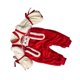 thumbnail image 2 of Baby Jumpsuit Cute Chinese Style Stand Collar Cotton Soft Warm Baby One Piece Outfit for Winter Full Length 28.7in, 2 of 4