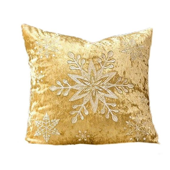 Uutvmp Christmas Throw Pillow Cover 17.7 x 17.7 inch, Christmas Tree Velvet Pillow Case Christmas Party Decorations Embroidery Pillowcase Winter Holiday Cushion Case