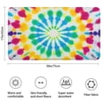 thumbnail image 3 of Colorful Rainbow Tie Dye Spiral Pattern Bathroom Rugs Mat,Non Slip Microfiber Bathroom Rug,Rubber Backing,Soft Bathroom Mats for Bathroom Floor,Tub and Shower,17x30in(43x75cm), 3 of 5