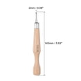 thumbnail image 2 of Artesanía Tallado Cuchillo, 2mm 50# Carbono Acero Pequeño Diagonal Hoja Madera Mango Afición Bricolaje Grabado Manual Herramientas Unique Bargains cuchillos de arte, 2 of 6