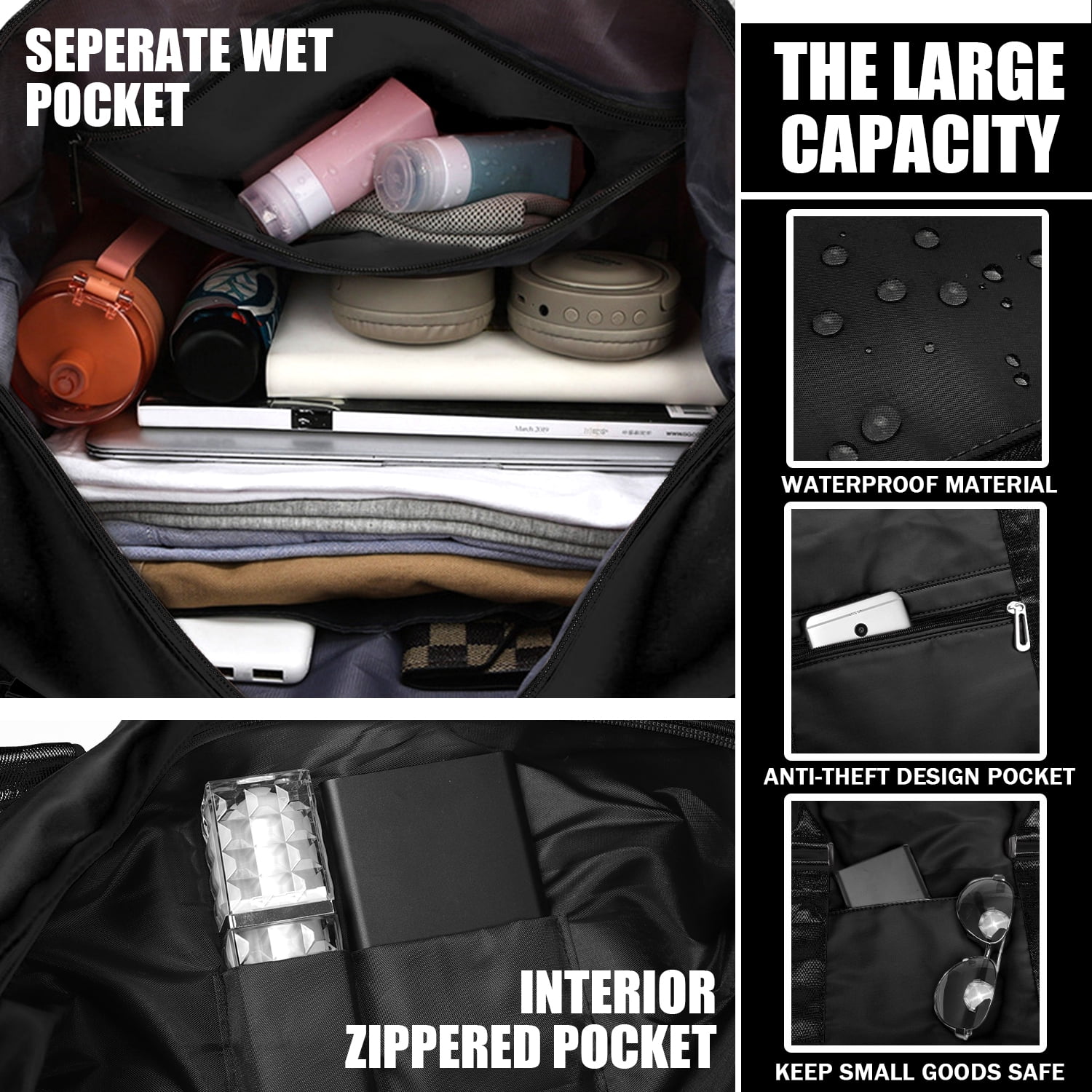 The Livhil Weekender Bag is the ultimate versatile and practical bag designed for the modern woman on the move. Whether you're headed to the gym, packing for a hospital stay, or embarking on a quick weekend getaway, this bag has you covered. Made from durable materials, it is built to last and can withstand daily use.