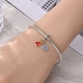 thumbnail image 5 of Jeffery Charms for Women Bracelet 925 Silver Christmas bell Pendants with Colorful zircon,Bell Snowflake,Christmas, 5 of 7
