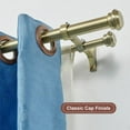 thumbnail image 3 of Antique Bronze Double Curtain Rods 36-72", "Double Window Rods with End Cap Finials, Adjustable 1-Inch Front and 5/8 Inch Back, 3 of 14