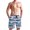 Flamingo with Heart, variant on Dailycode Men's Quick Dry Swim Trunks Beach Shorts Casual Summer Board Shorts with Pockets, White Flowers on Black
