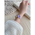 thumbnail image 3 of 1pc Mujer Aleación de oro Reloj pulsera asimétrico Moda Números arábigos Esfera Movimiento de cuarzo Correa ajustable Para Decoración diaria El mejor regalo de San Valentín, 3 of 4