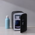 thumbnail image 2 of Uber Appliance Uber Chill Mini Fridge 6-can Portable Mini Fridge for Dorm, Bedroom or Office - Thermoelectric (Blackout Matte Black), 2 of 22