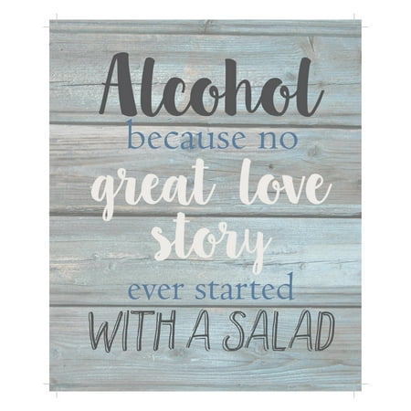 Aspen Brands Alcohol Because No Great Love Story Ever Started with a Salad Wall