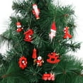 thumbnail image 2 of De Madera Papá Noel Muñeco De Nieve Ángel Diseño Colgante Vintage Para La Decoración Del Árbol De Navidad Minnieouse HA040825-01, 2 of 6