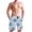 Indigo Damask Wallpaper Design, variant on Dailycode Men's Quick Dry Swim Trunks Beach Shorts Casual Summer Board Shorts with Pockets, Indigo Damask Wallpaper Design