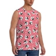 thumbnail image 3 of Salouo French Bulldog Face Pattern Men's Sleeveless T Shirts,Men's Regular-Fit Tank Top Sports Shirt for Men Sleeveless Tank Shirt -Medium, 3 of 6