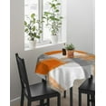 thumbnail image 3 of Square/Round Table Cloths 42x42inch, Oil Painting Abstract Art Party Tablecloth Cotton Linens Table Covers for Kitchen Dinning Wedding Decoration, Stain/Wrinkle Resistant, Orange Geometric, 3 of 6