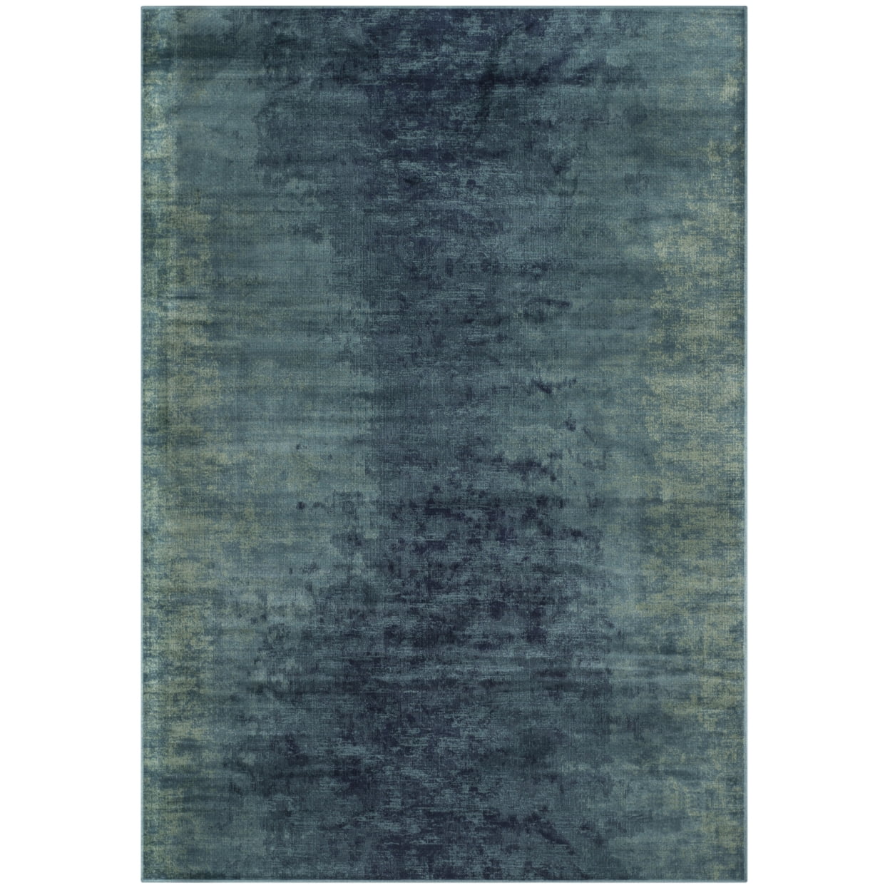 SAFAVIEH Vintage Olgica Distressed Abstract Area Rug, Turquoise/Multi, 5'3" x 7'6"