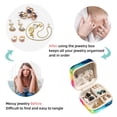 thumbnail image 4 of tie dye Decorative Square Travel Portable Jewelry Display Box - Earring Organizer, Necklace and Bracelet Storage Case for Girls and Women, 4 of 6