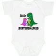 thumbnail image 3 of Inktastic Little Sistersaurus Girls Baby Bodysuit, 3 of 5
