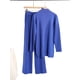 thumbnail image 1 of Autumn Winter 2 Pieces Women Sets Knitted Tracksuit Turtleneck Sweater and Straight Jogging Pants Suits, 1 of 5