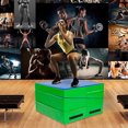 thumbnail image 5 of Matladin 55"x28"x14"Folding Gymnastics Cheese Wedge Incline Mat for Kids Girls Home Training Exercise, Blue+Green, 5 of 6