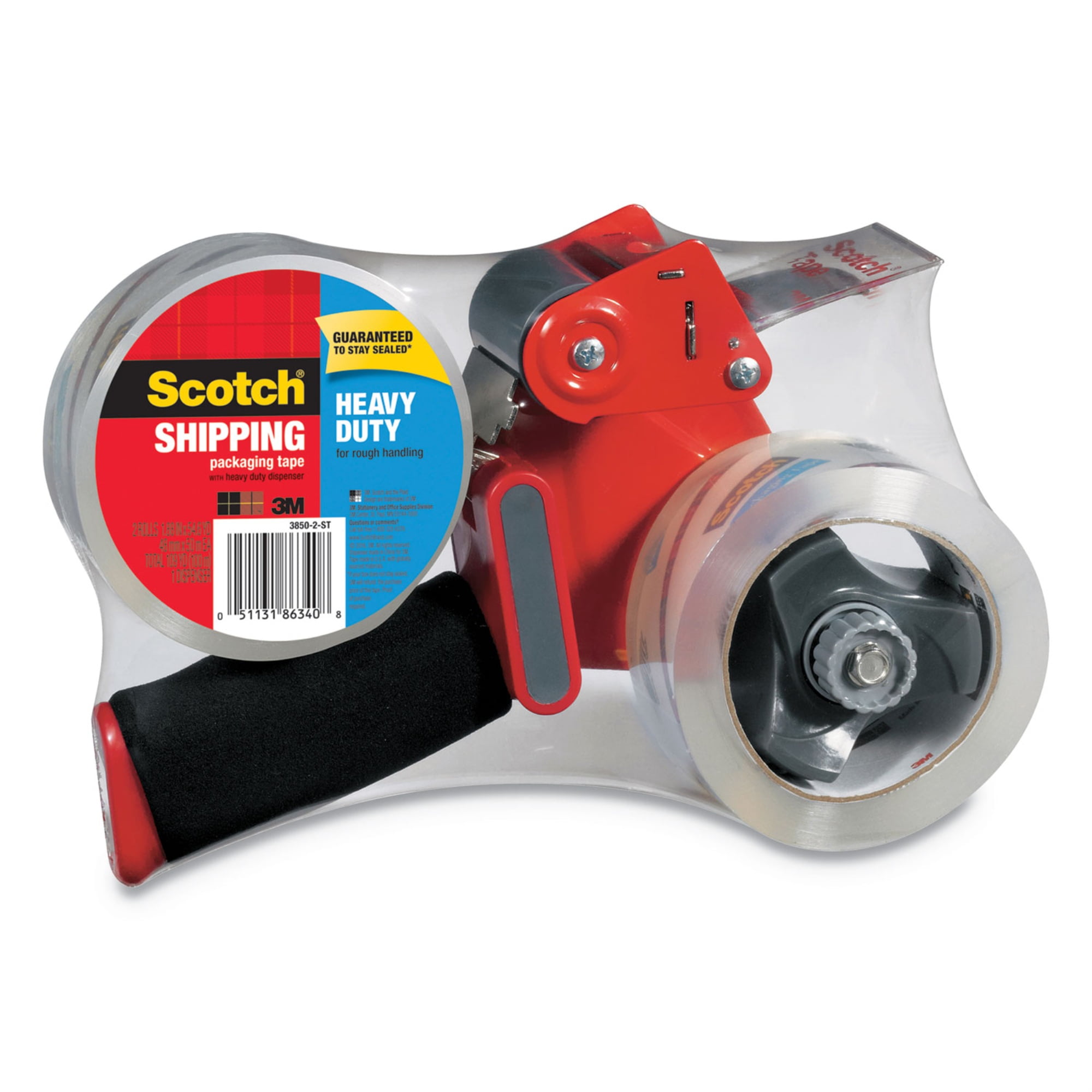 Scotch Packaging Tape Dispenser Value Pack ,DISPENSER,TAPE W/2RLS