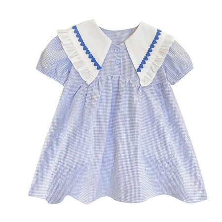 

Girls Bodysuit Puff Sleeve Plaid Floral Printed Medium Sized Toddler Baby Playsuits Bodysuits Gifts To Child