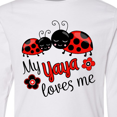 thumbnail image 4 of Inktastic My Yaya Loves Me with Cute Ladybugs Long Sleeve Youth T-Shirt, 4 of 5