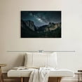 thumbnail image 2 of Elephant Stock Stargazing At Yosemite Wall Art - Horizontal Canvas Wall Art - Living Room Wall Decor - Nature Canvas - Black And Green Decor - 36" x 24", 2 of 8