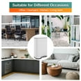 thumbnail image 6 of Dkelincs 13 Gallon Kitchen Trash Can with Lid Step Garbage Bin Stainless Steel Waste Bin for Home Office, White, 6 of 7