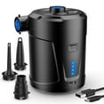 thumbnail image 1 of Electric Air Pump, Inflatable Mattress Inflator with 3 Air Nozzles, Fast Inflator for Inflatable Boat/Air Mattress-Good, 1 of 5