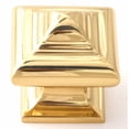 thumbnail image 4 of Geometric 1.25" Square Knob, Polished Chrome, 4 of 7