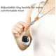 thumbnail image 3 of Masajeador de cuello con forma colgante con calor, masajeador de cuello y hombros de pulso eléctrico portátil, (plata), 3 of 5