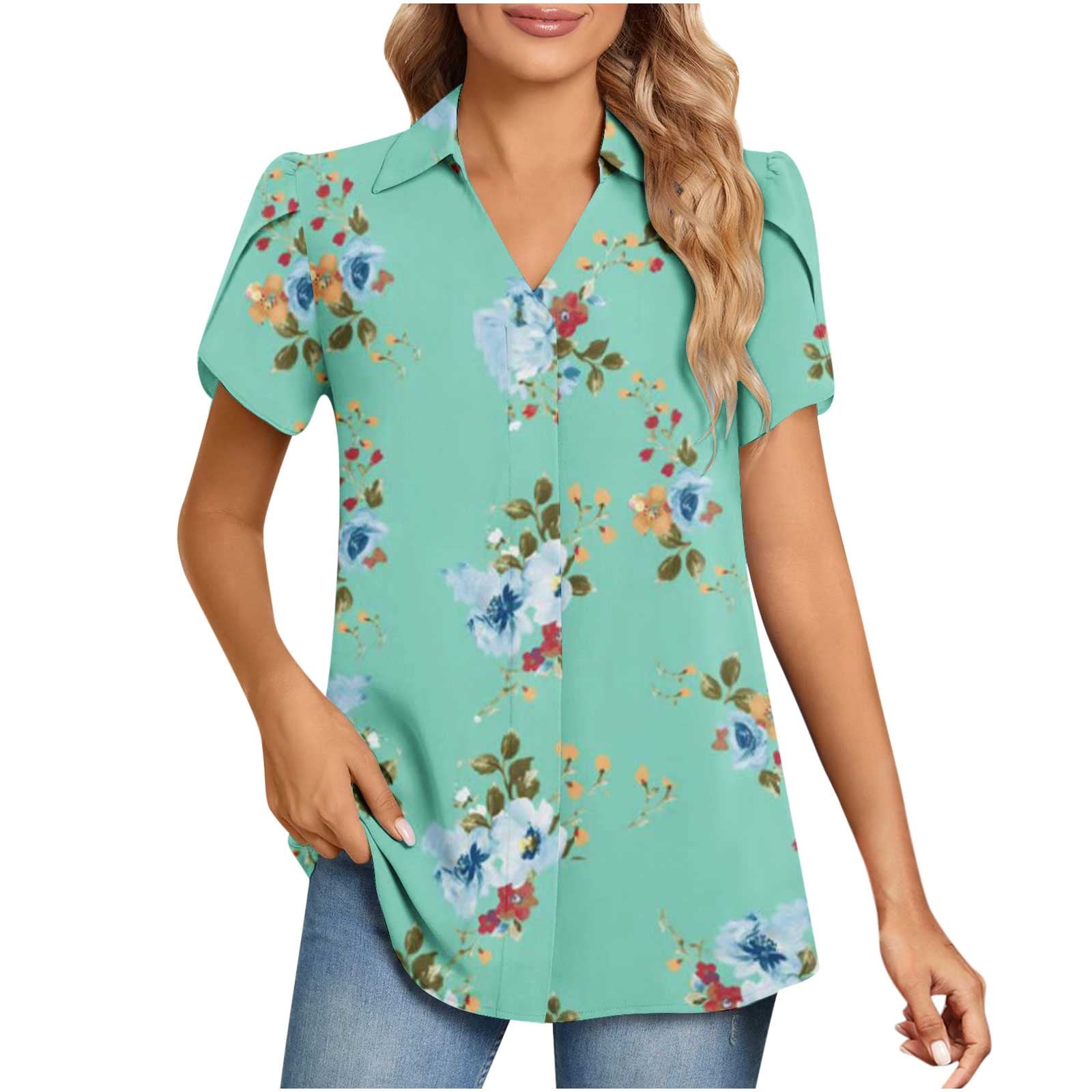 ZVAVZ 65 Polyester 35 Cotton Tshirts Work Tops for Women Tunic Going Out  Blouse Sexy Casual Vintage Tops Short Sleeve Tees Shirts Blusas de Mujer  Elegantes 