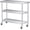 18*36"+wheels, variant on Senfot 201 Stainless Steel Double Layer Workbench, Home Garage Tool Table 18*36"+wheels