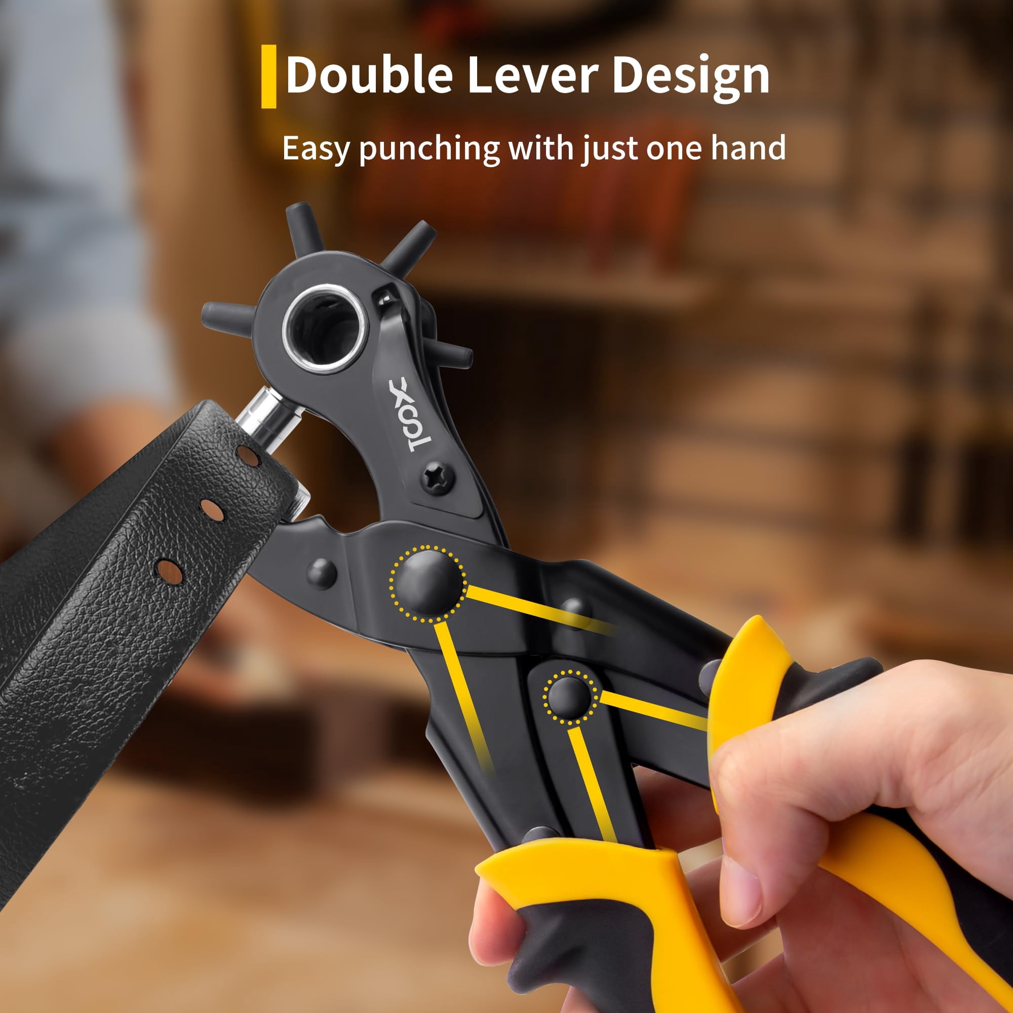 2 In 1 Leather Hole Punch Eyelet Tool Kit  3/16" 4.5mm Metal Eyelets For Fabric Puncher Pliers Shoes Clothes Belt