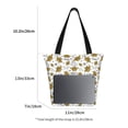 thumbnail image 5 of Fotbe Hohey Bee Golden2 Pattern Beach Tote,Shoulder Handbag,Spacious Tote Bag,Lightweight Travel Bag,Versatile Shopping Bag, 5 of 9