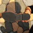thumbnail image 6 of HomeDM Women's Flat Sandals Strappy Dressy Toe Ring Slip-On Summer Beach Walking Sandals, Brown Size 9, 6 of 9