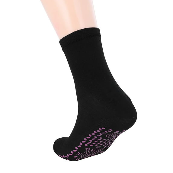 Gubotare Wool Socks For Women Soft Knit Wool Winter Thick Warm Cabin Fuzzy Crew Women Socks,Black One Size