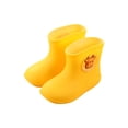 thumbnail image 1 of PVCS Children's Rain Boots Plus Velvet Warm Baby Cartoon Plus Cotton Water Shoes for Home, 1 of 1