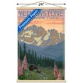 thumbnail image 3 of Lantern Press - Yellowstone National Park, Wyoming, Spring Flowers Wall Poster with Magnetic Frame, 22.375" x 34", 3 of 5
