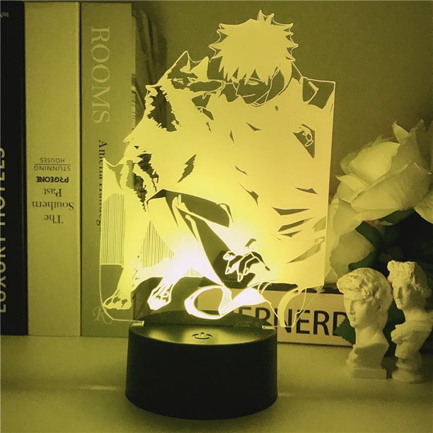 Luz nocturna LED 3D Jujutsus Kaisens Fushiguros Megumis
